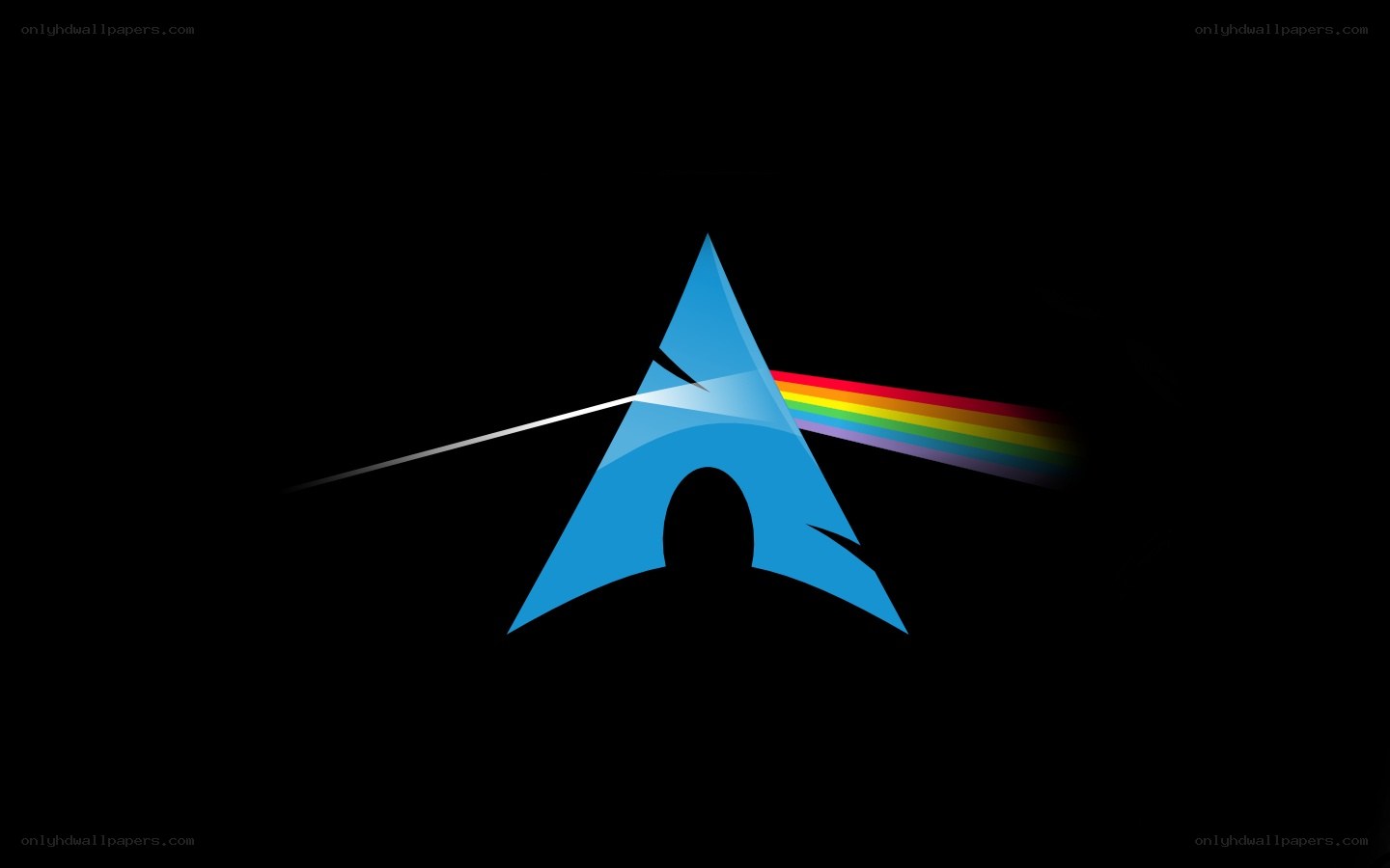 Arch Linux logo with prism