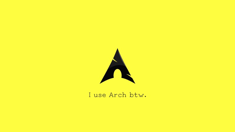 Arch Linux Logo — Yellow