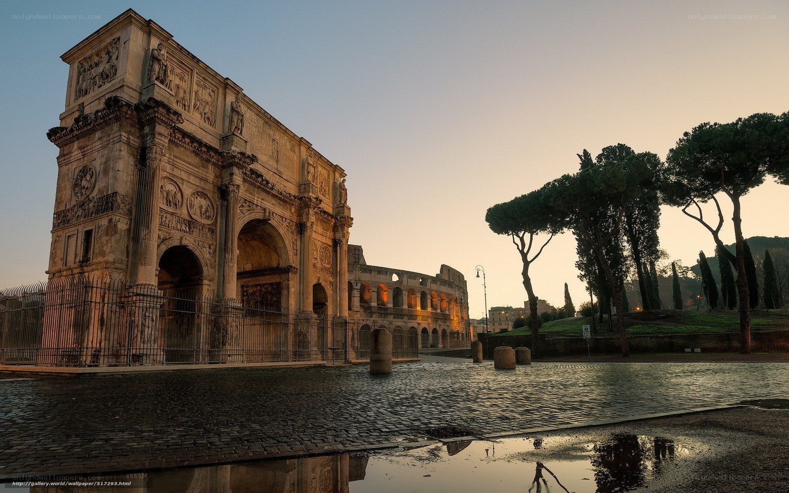 Arch of Constantine at dawn