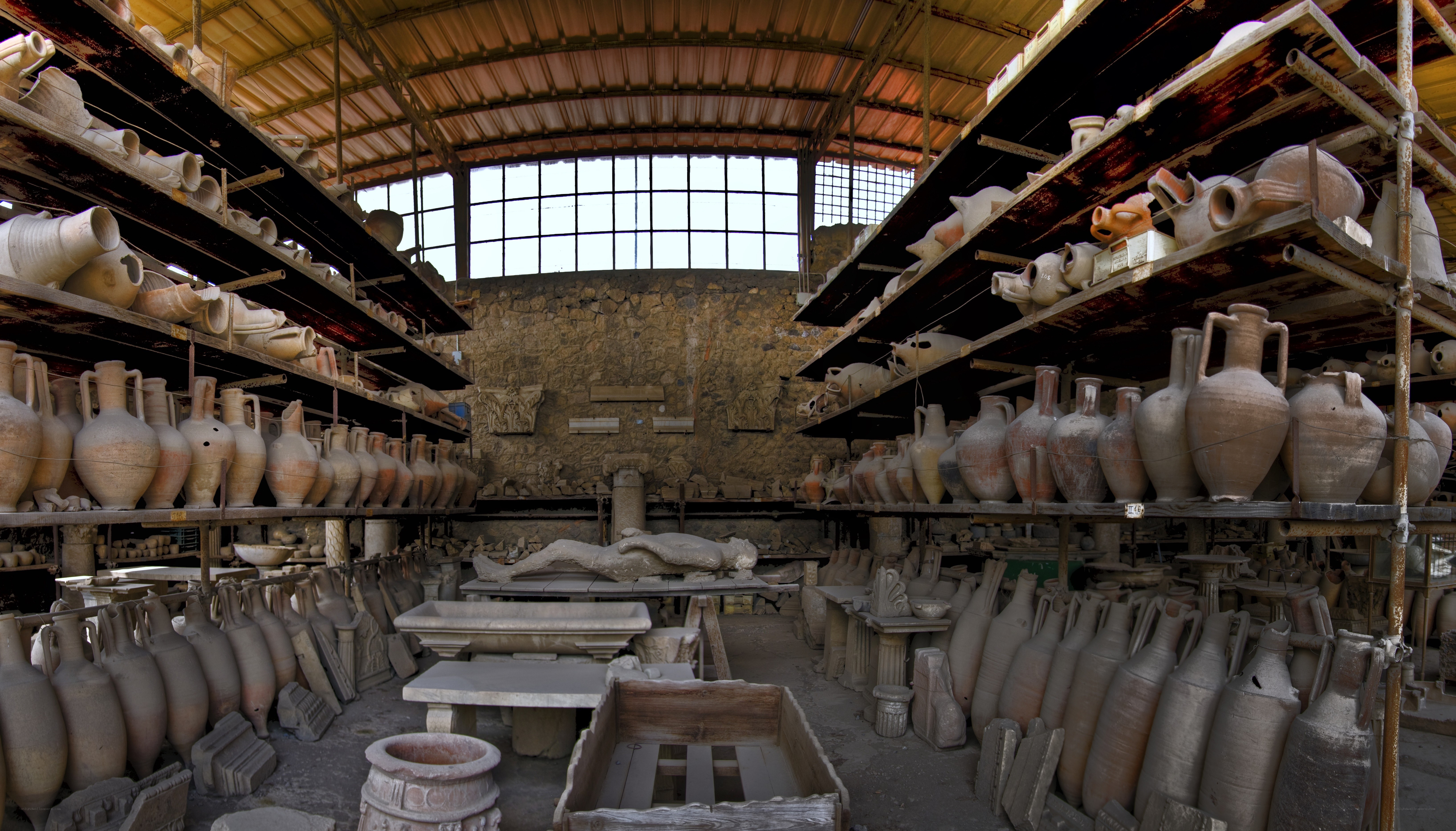 Archaeological storage room