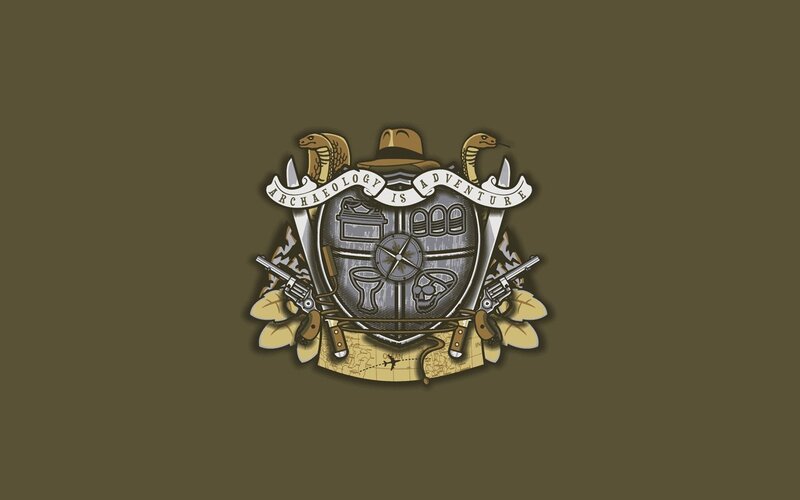 Archaeology Adventure Emblem — Brown