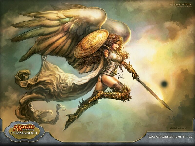 Archangel of Strife in flight