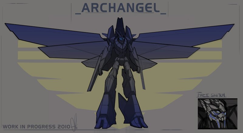 Archangel robot concept art
