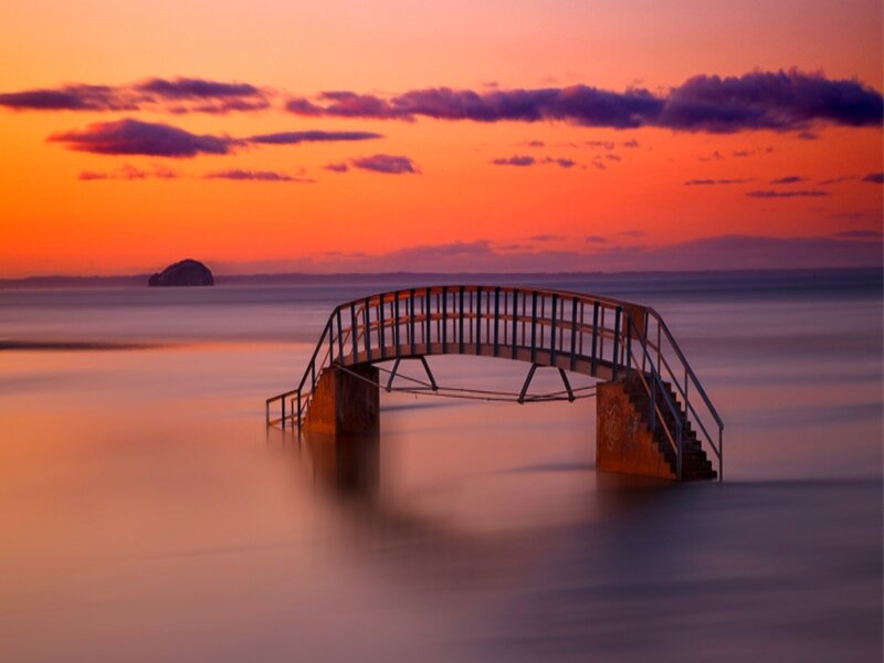 Arched Bridge in Water
