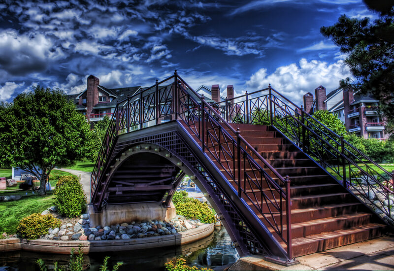 Arched Bridge over Canal