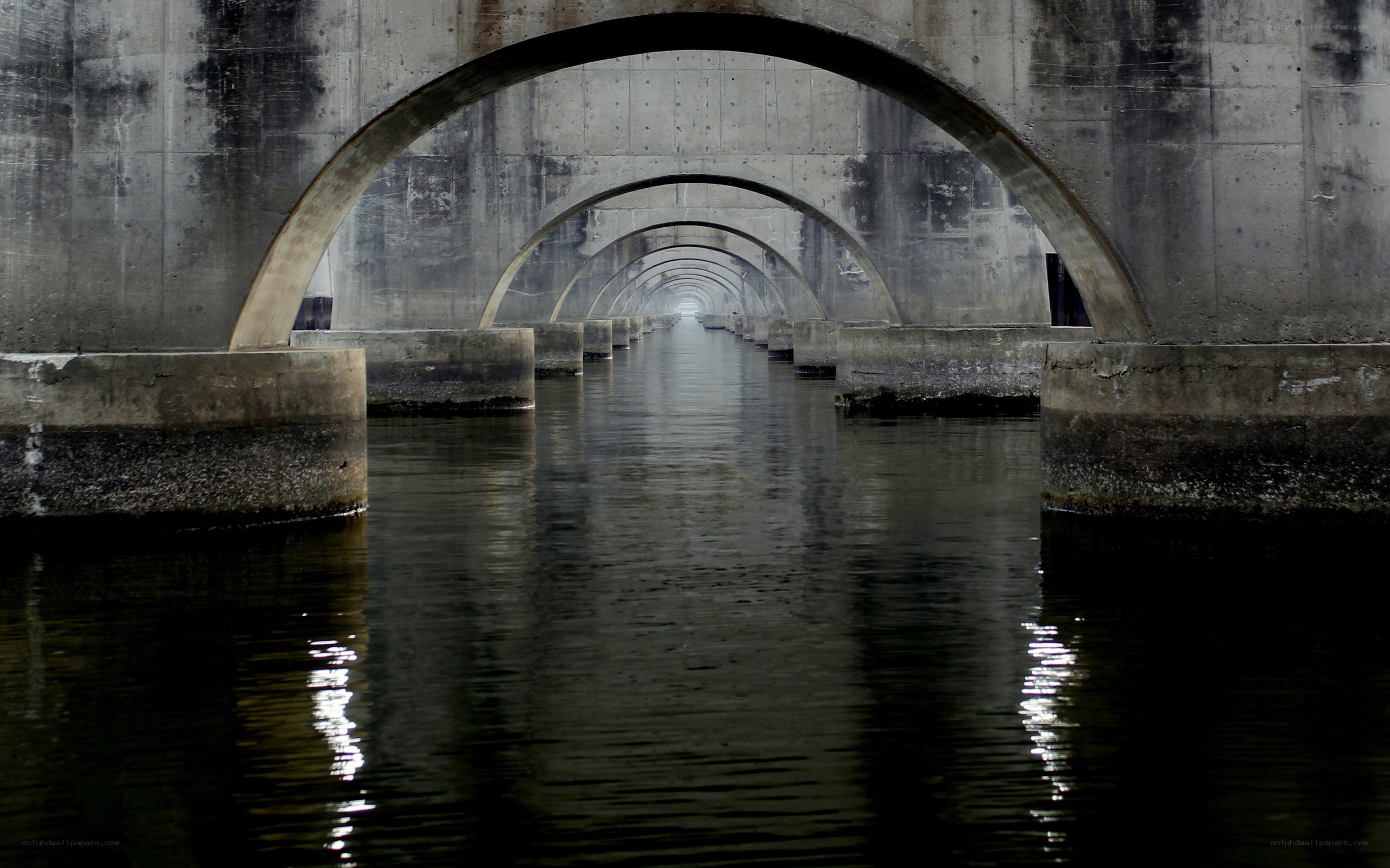 arched bridge over water