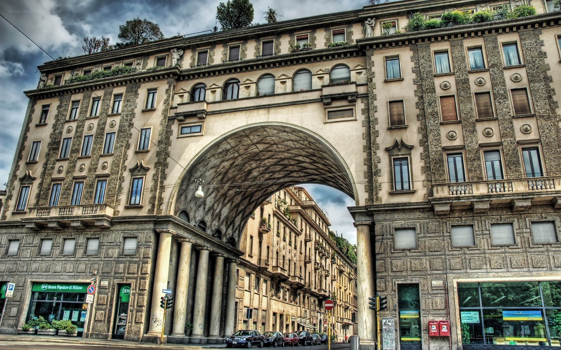 Arched building in Naples