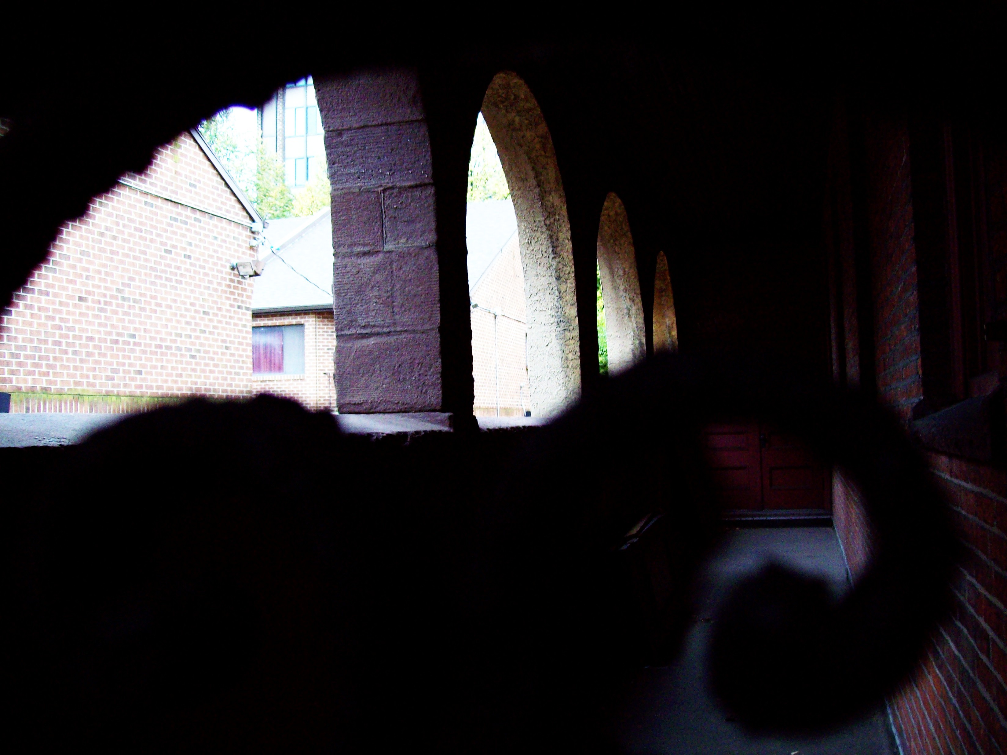 arched corridor view