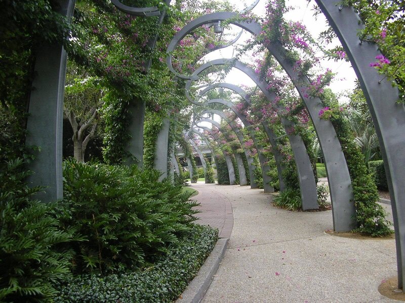 Arched Garden Pathway