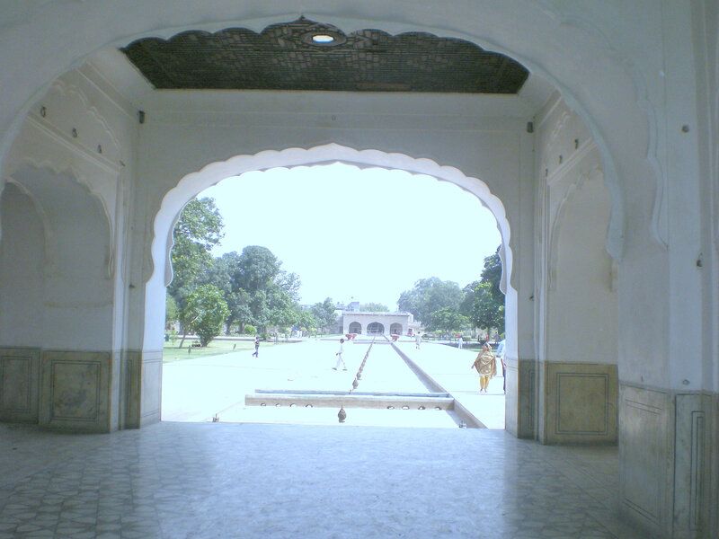 arched gateway to a courtyard