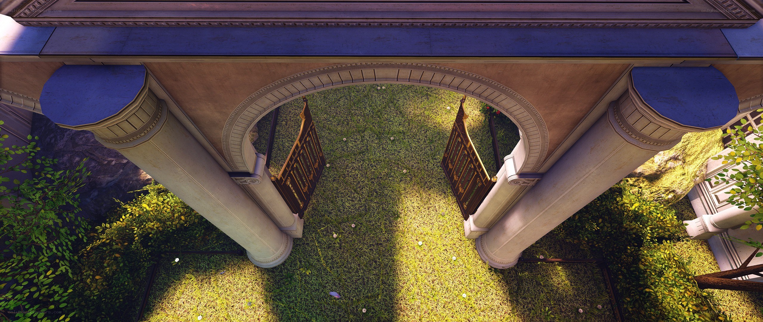 arched gateway to garden