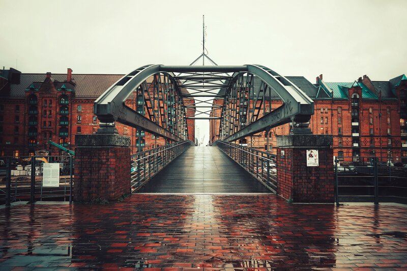 Arched Metal Bridge