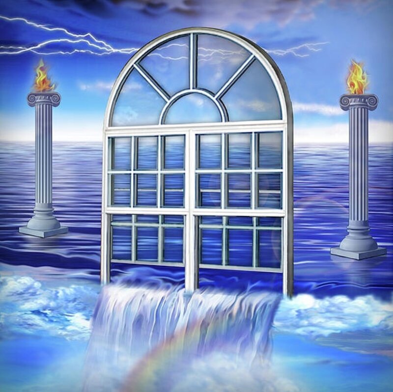 Arched Window in Water