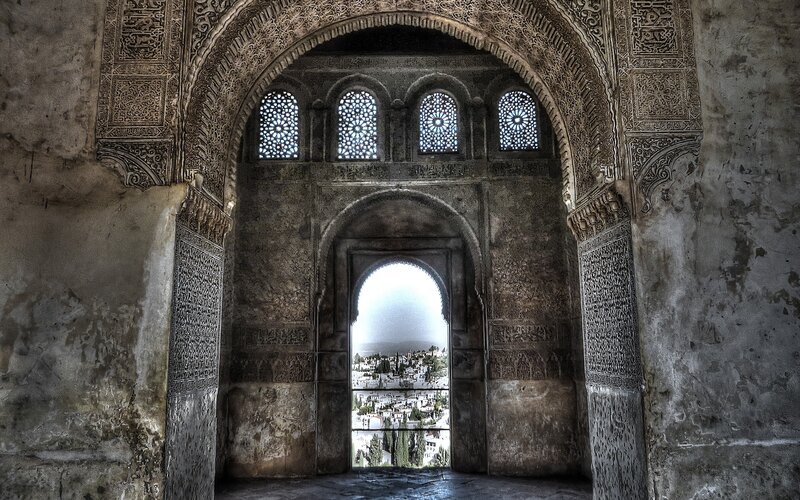 Arched Window View