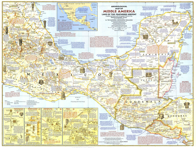 Archeological Map of Middle America