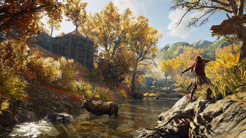 Archer Aiming at Elk