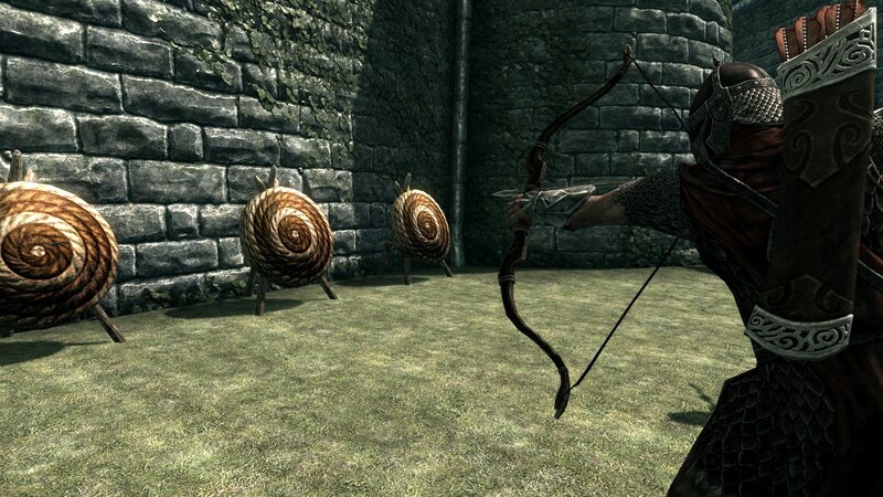 archer aiming at targets