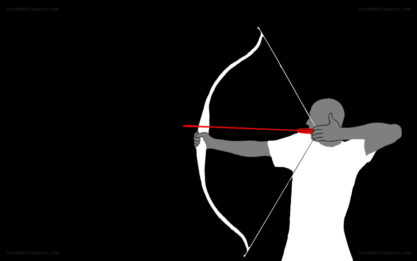 archer aiming bow