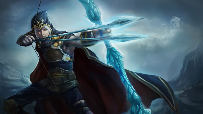 Archer Drawing Bow — Blue