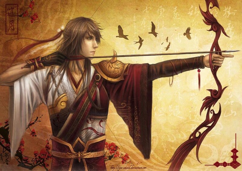 Archer Drawing Bow