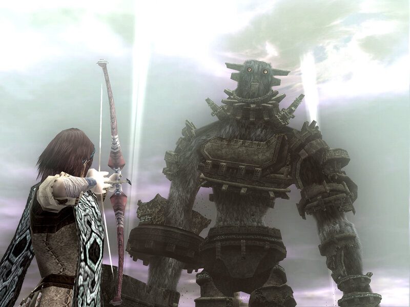 archer facing giant robot