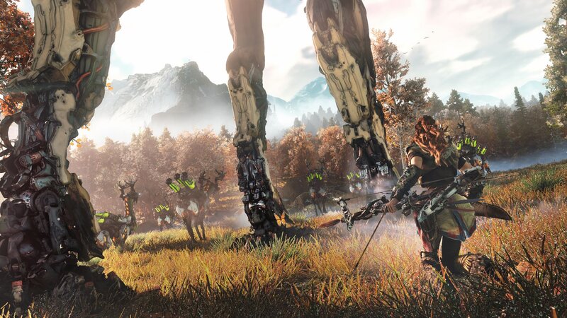 Archer Facing Giant Robots