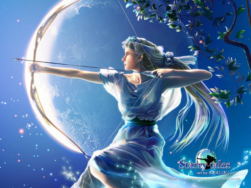 archer goddess with bow