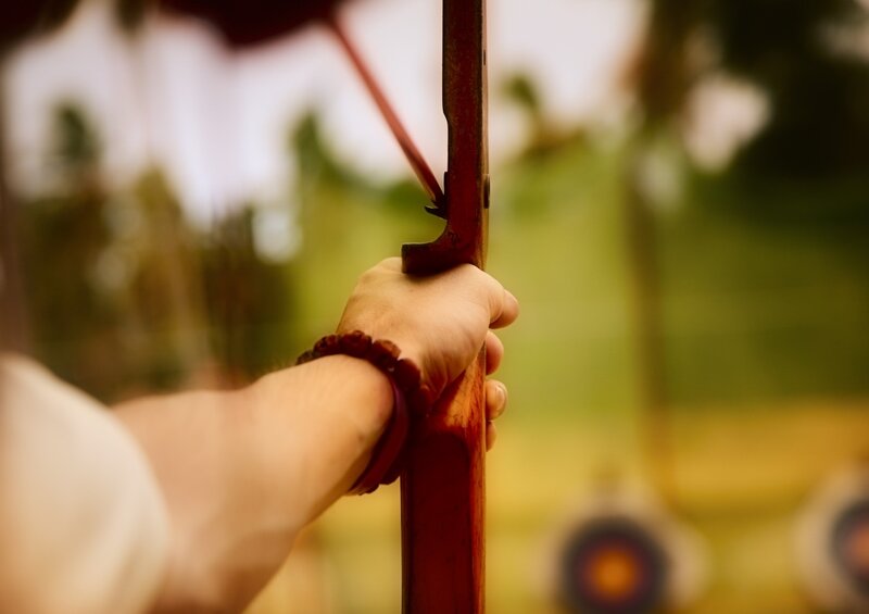 archer holding bow