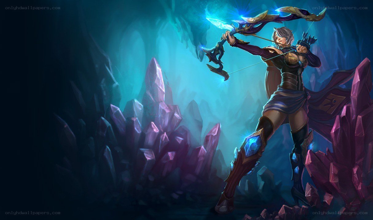 archer in a crystal cave