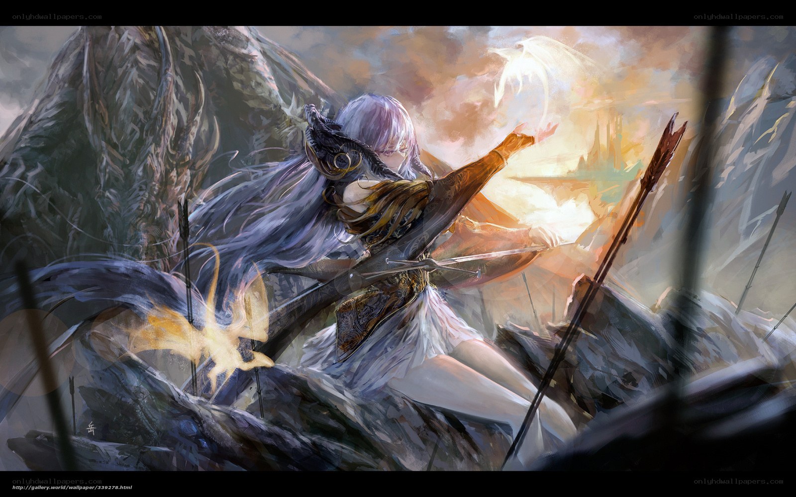 archer in a fantasy battle