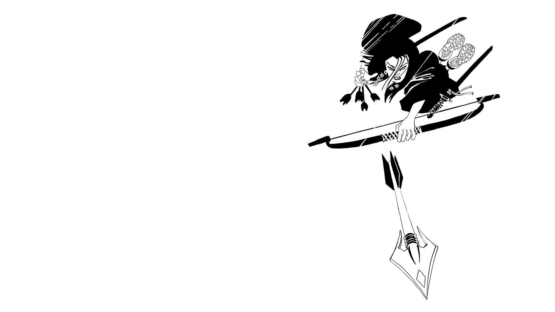 archer in dynamic pose