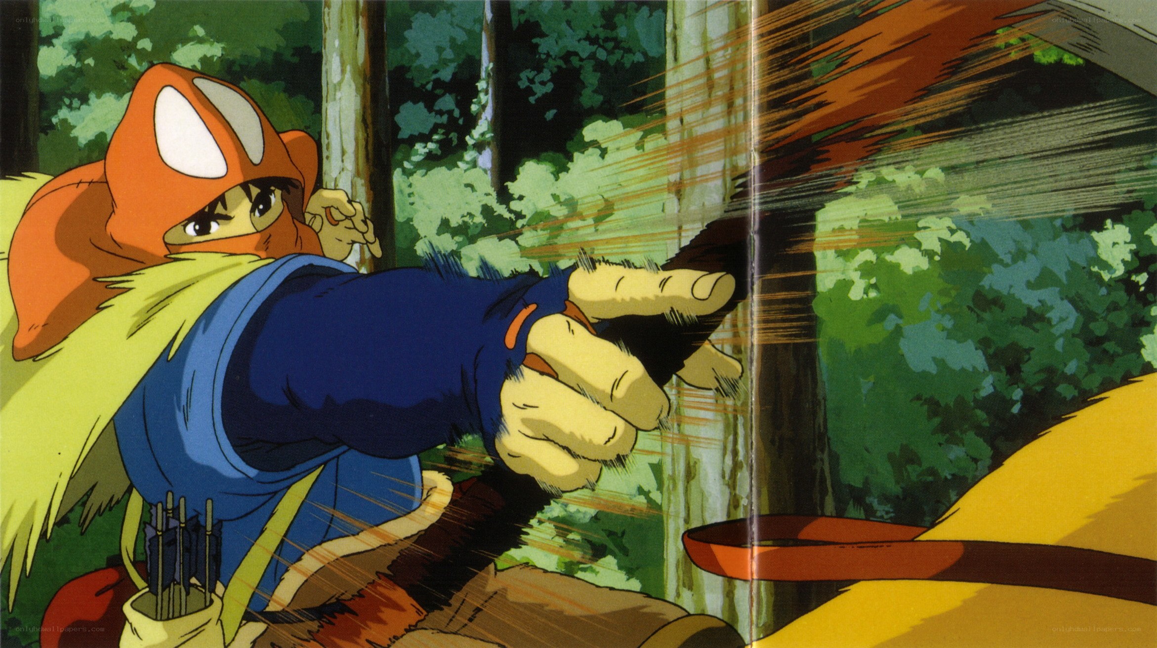 archer in forest action