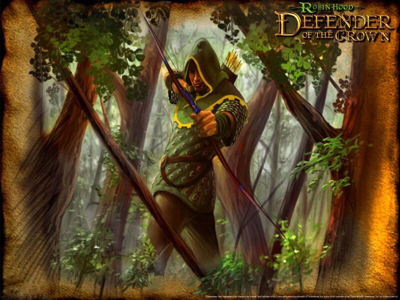 Archer in Forest — Green, Dramatic, Digital Art