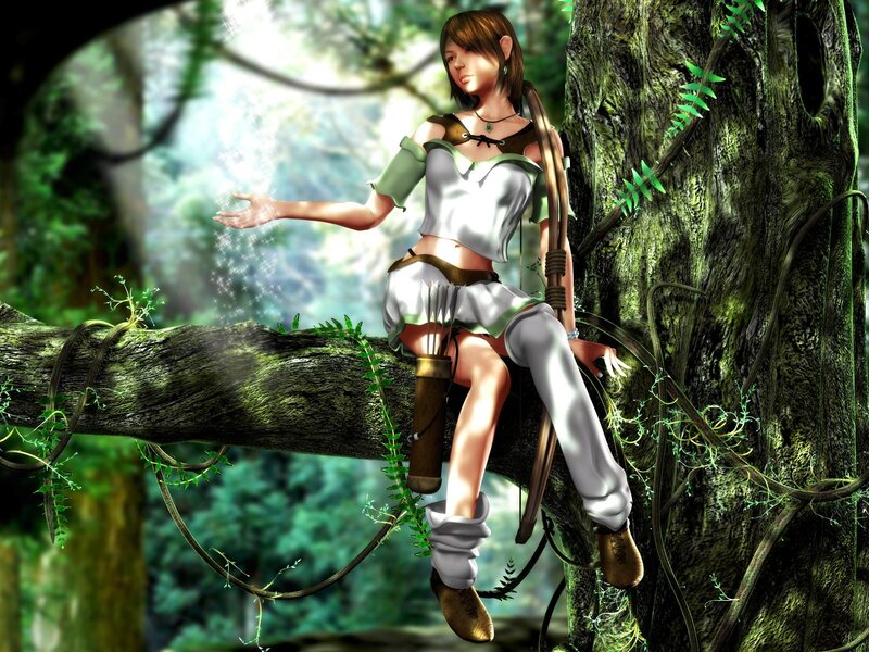 archer in forest