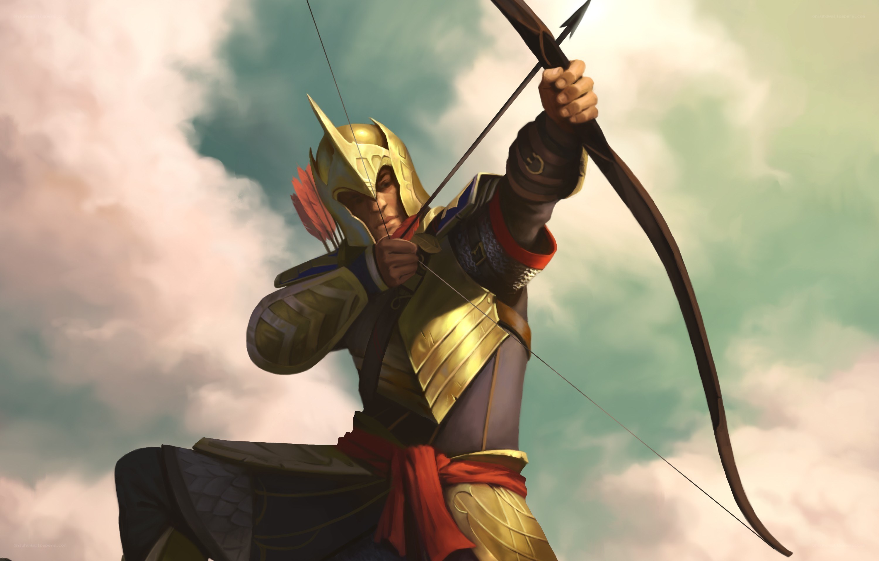archer in golden armor