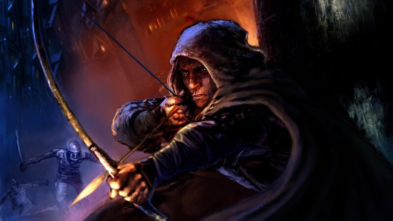 Archer in Hooded Cloak — Black