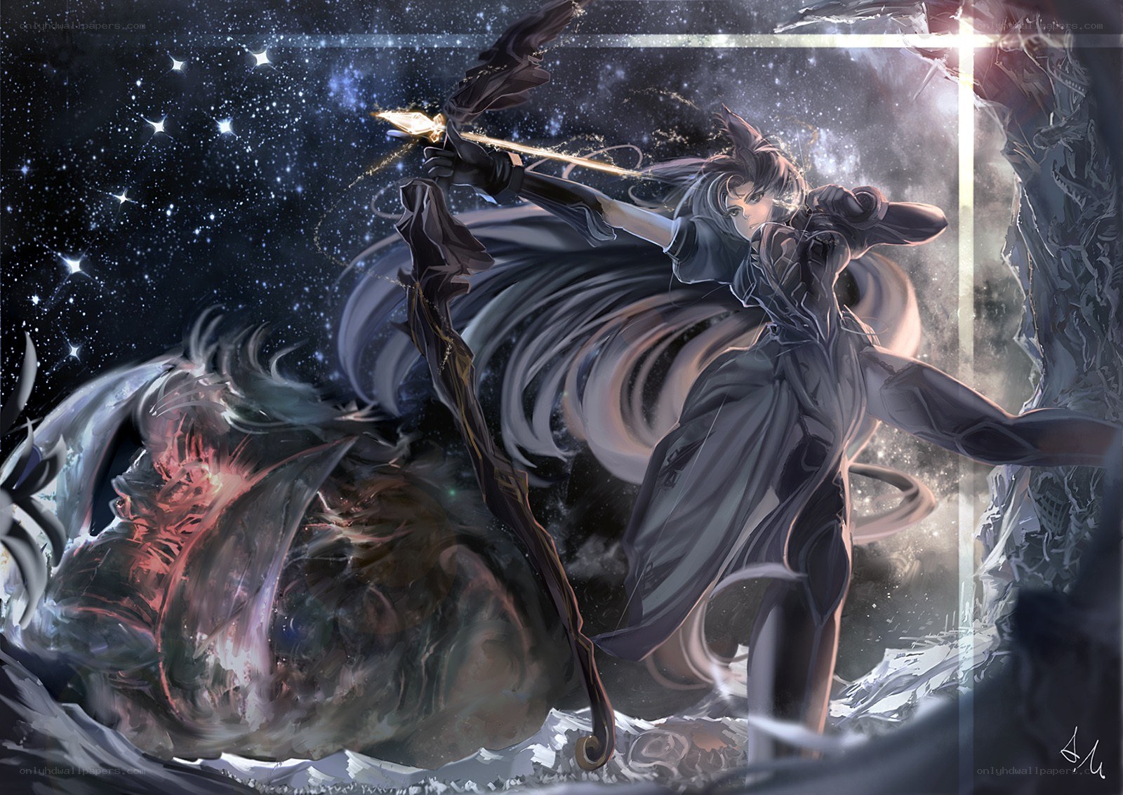 archer in starry battle