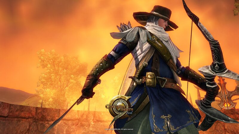archer in sunset