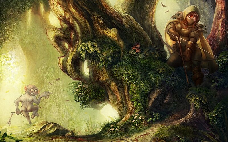 archer in the forest