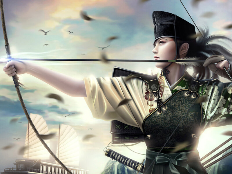 archer in traditional armor