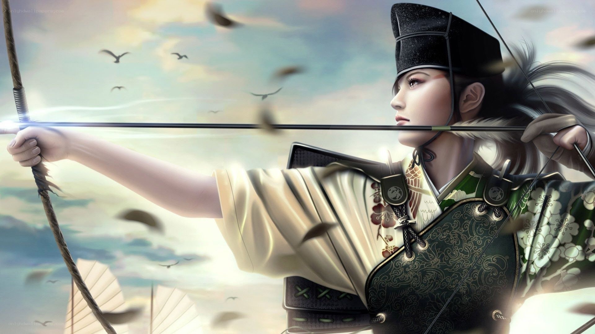 archer in traditional armor