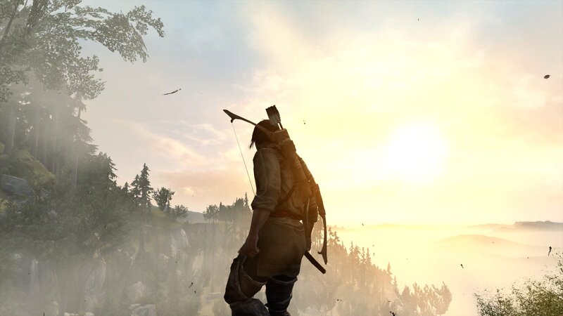 Archer on a Cliff — Yellow