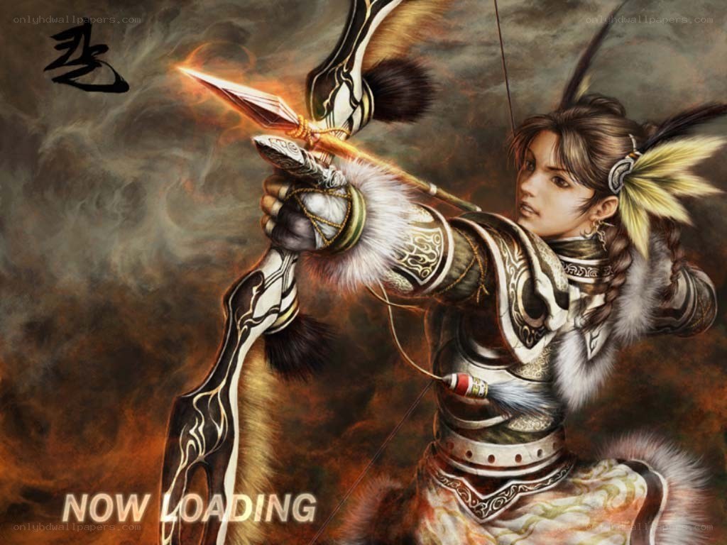 archer warrior in armor