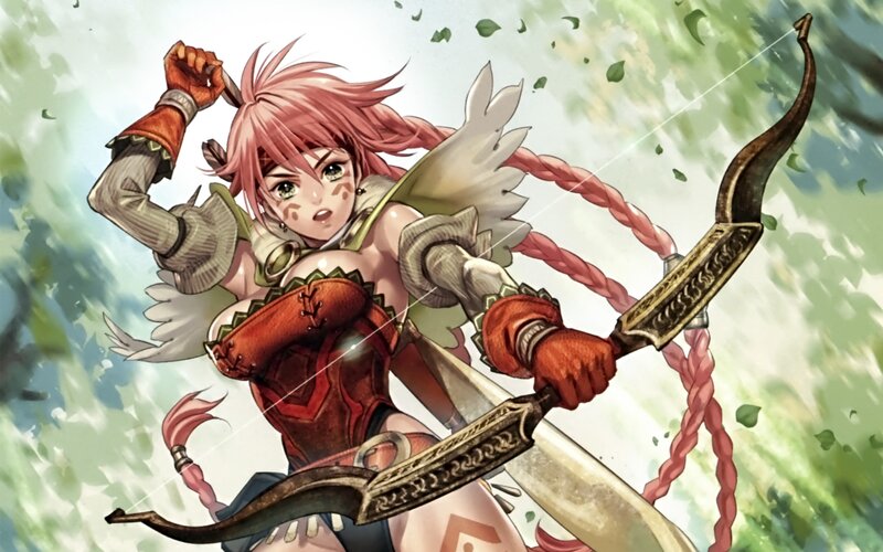 archer warrior in forest