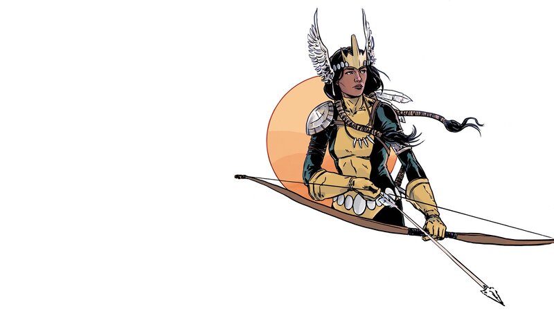 archer warrior with bow