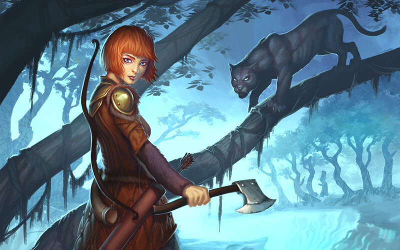 archer with black panther