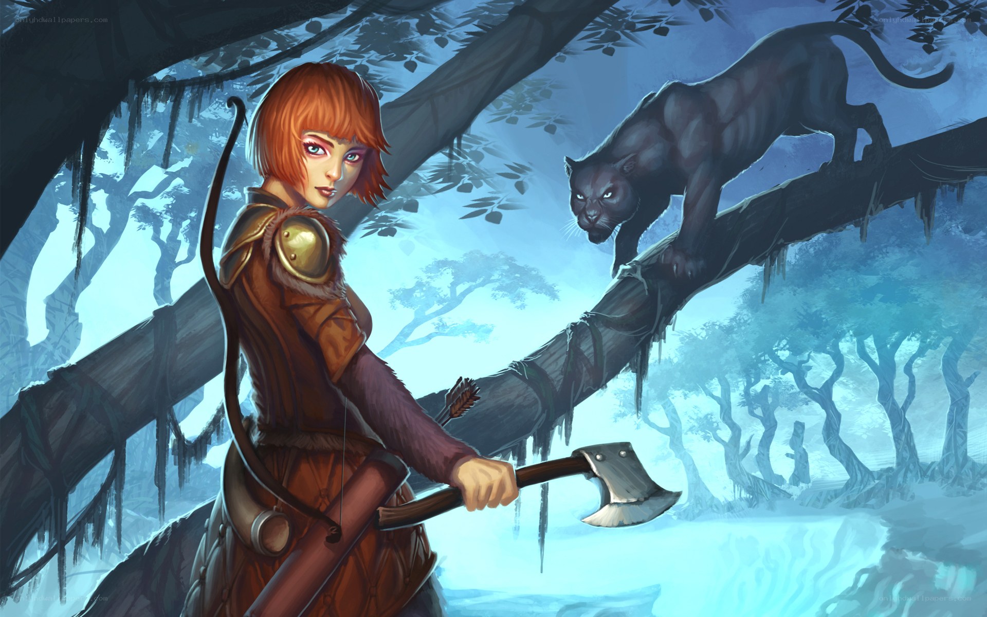 archer with black panther