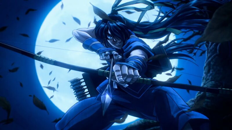 Archer with Blue Hair — Dramatic
