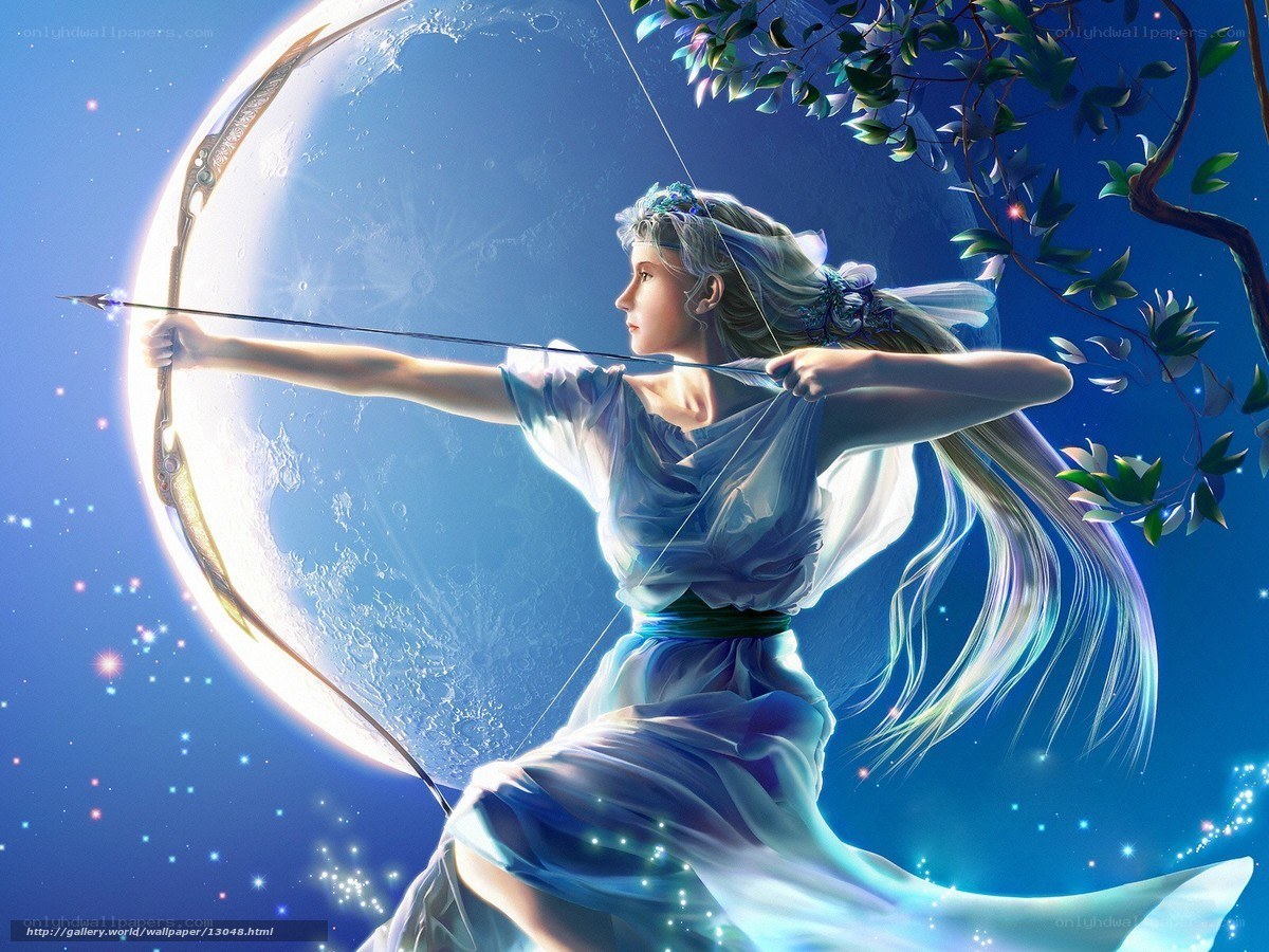 Archer with bow and arrow