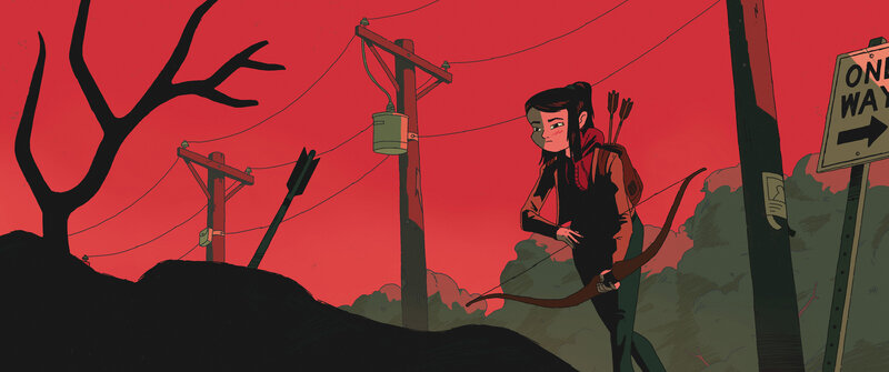 Archer with Bow — Red